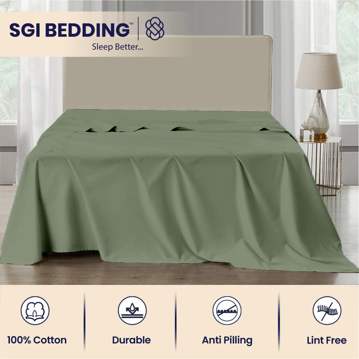 Bulk Microfiber Flat Bed Sheets – Hotel Flat Sheets 6 & 12 Pack