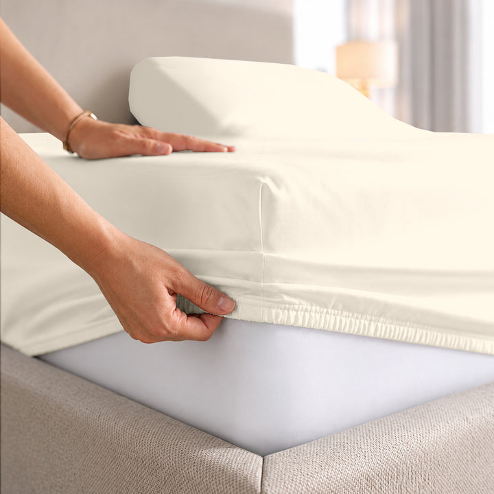 1000 Thread Count Cotton Top Split Fitted Sheet