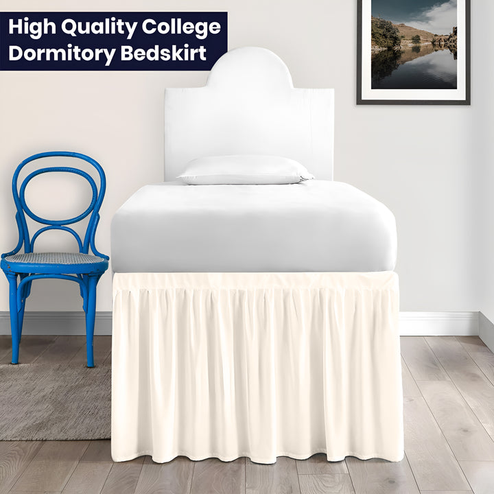 Ruffled Dorm Room Bed Skirt - Dorm Bedding