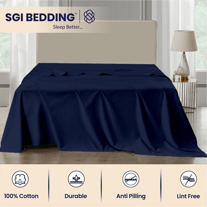 Bulk Microfiber Flat Bed Sheets – Hotel Flat Sheets 6 & 12 Pack