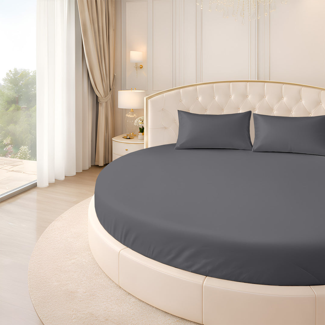 Serenity Bamboo Collection Round Fitted Sheet