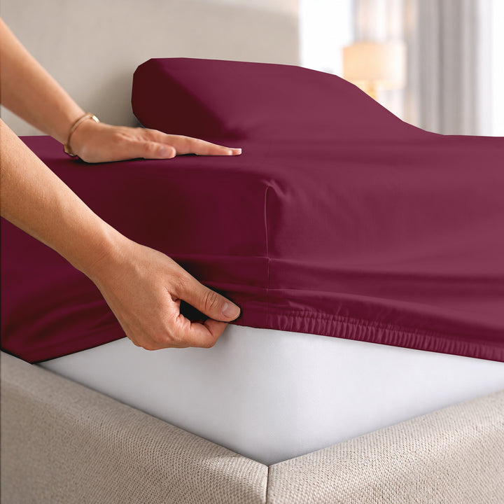 1000 Thread Count Cotton Top Split Fitted Sheet