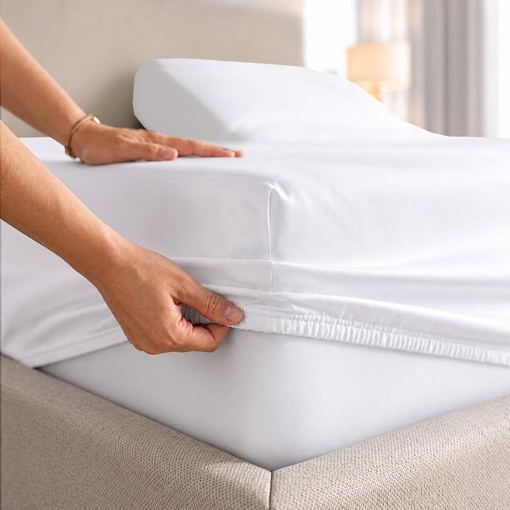 1000 Thread Count Cotton Top Split Fitted Sheet