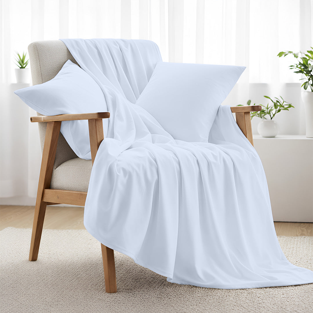 400 TC Egyptian Cotton Bulk Hotel Flat Sheets – Luxury Hotel Bedding (6 & 12 Pack)