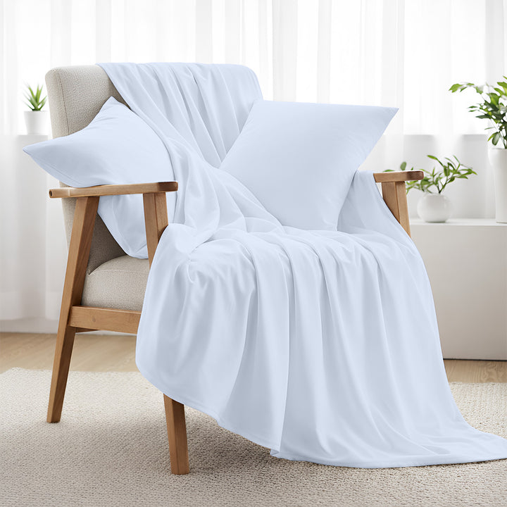 400 TC Egyptian Cotton Bulk Hotel Flat Sheets – Luxury Hotel Bedding (6 & 12 Pack)