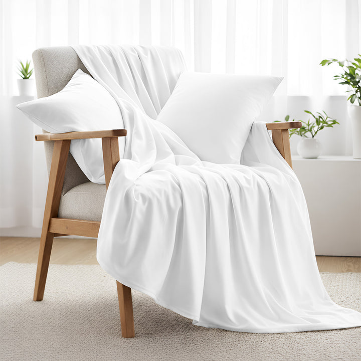 400 TC Egyptian Cotton Bulk Hotel Flat Sheets – Luxury Hotel Bedding (6 & 12 Pack)