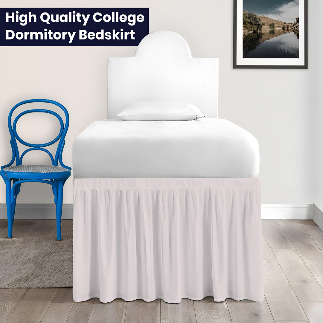 Ruffled Dorm Room Bed Skirt - Dorm Bedding