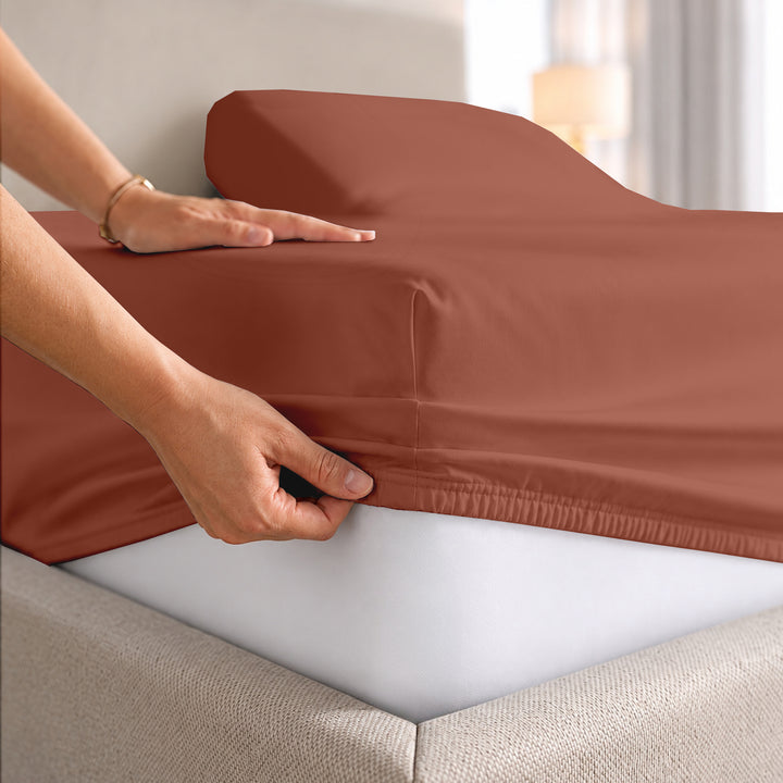1000 Thread Count Cotton Top Split Fitted Sheet