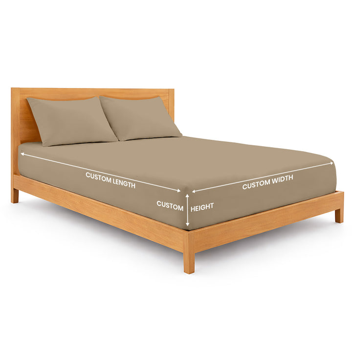 600 thread count custom bed sheets set