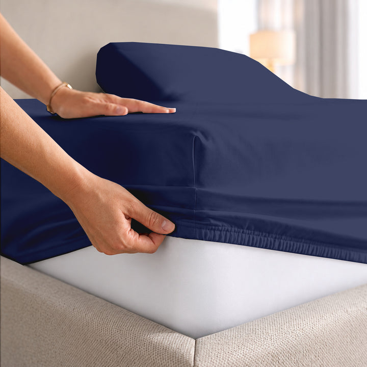 1000 Thread Count Cotton Top Split Fitted Sheet