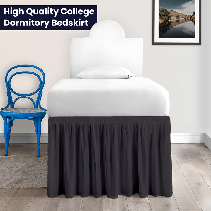 Ruffled Dorm Room Bed Skirt - Dorm Bedding