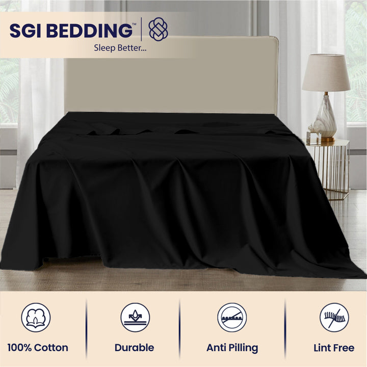 Bulk Microfiber Flat Bed Sheets – Hotel Flat Sheets 6 & 12 Pack