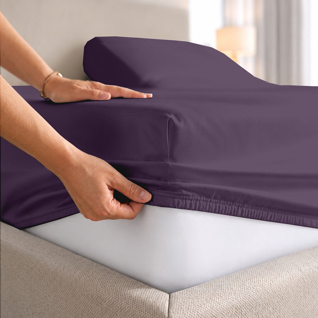 1000 Thread Count Cotton Top Split Fitted Sheet