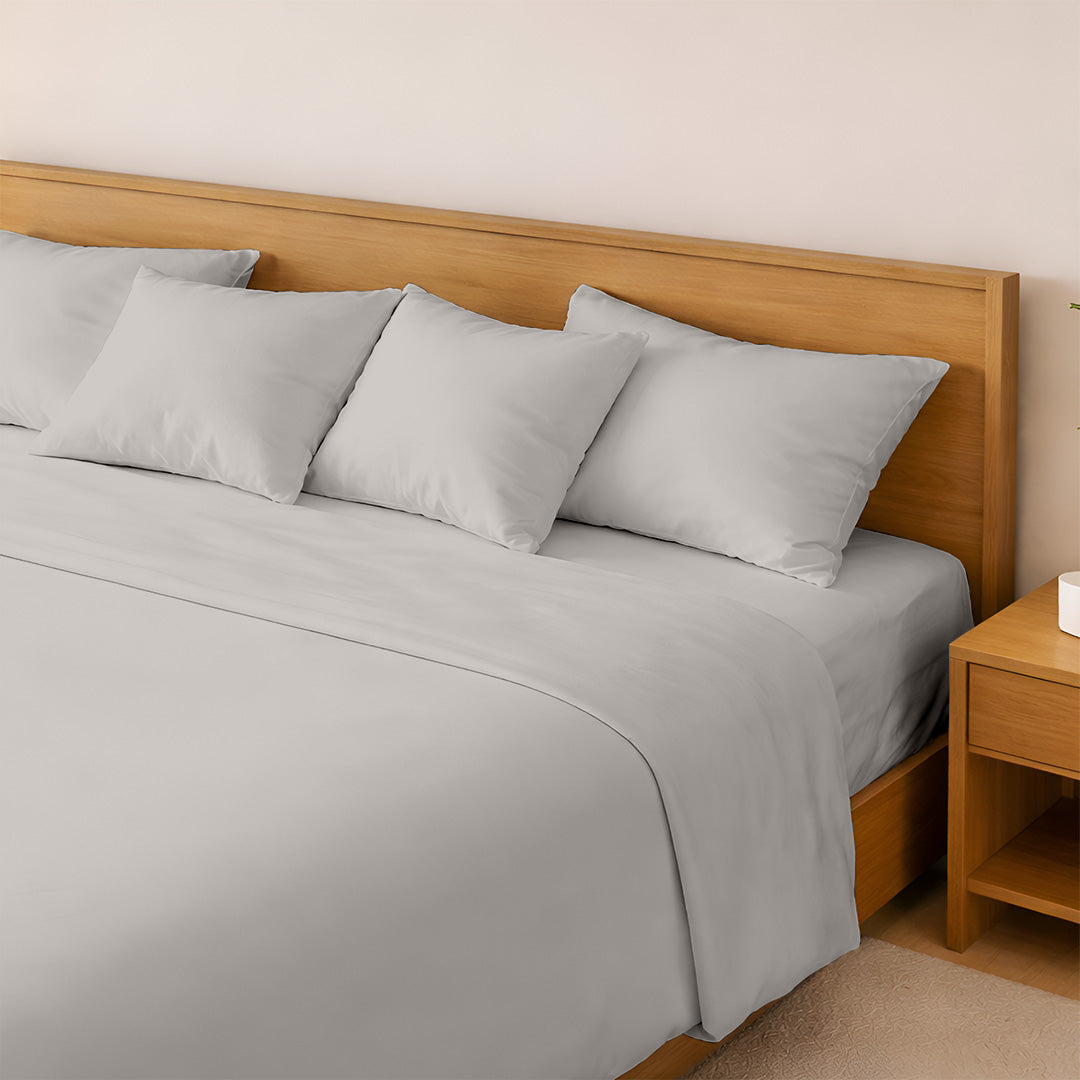 600 TC Emperor Size Sheet set 18" Deep Pocket Light Grey