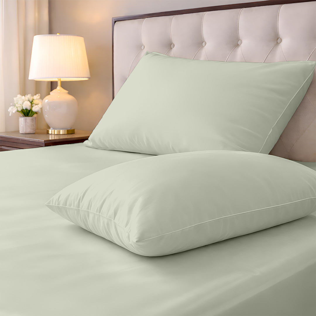 Soft bamboo fabric close up for fitted sheet