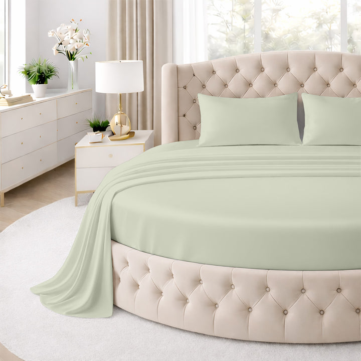 Serenity Bamboo Collection Round sheet set