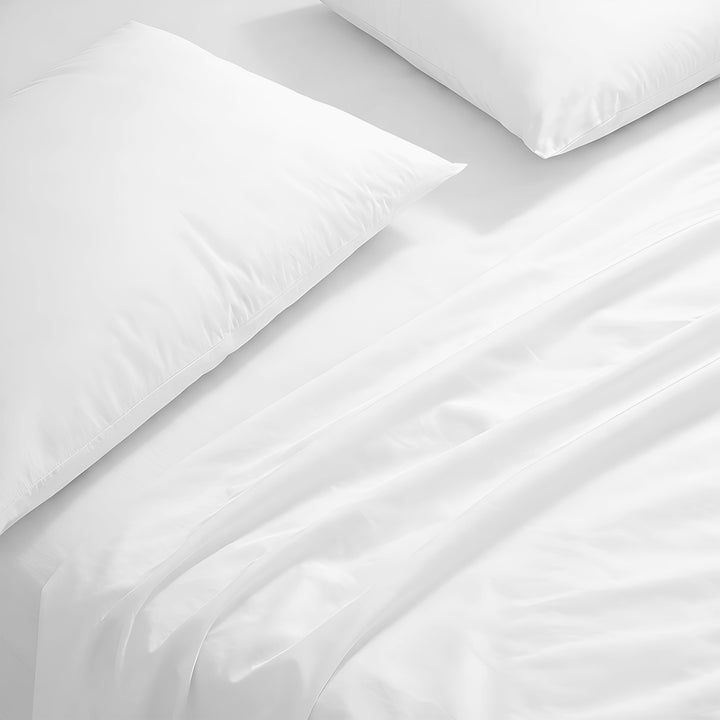 600 thread count cotton fabric close up for custom sheets