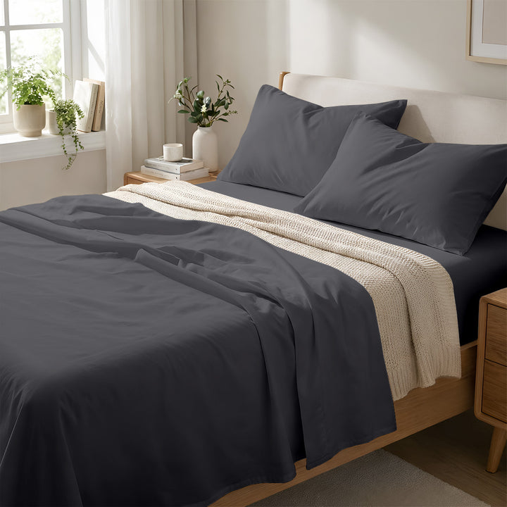 400 TC Egyptian Cotton Bulk Hotel Flat Sheets – Luxury Hotel Bedding (6 & 12 Pack)