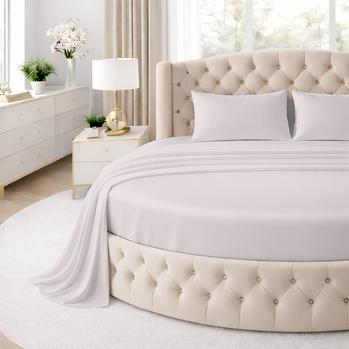 Serenity Bamboo Collection Round sheet set