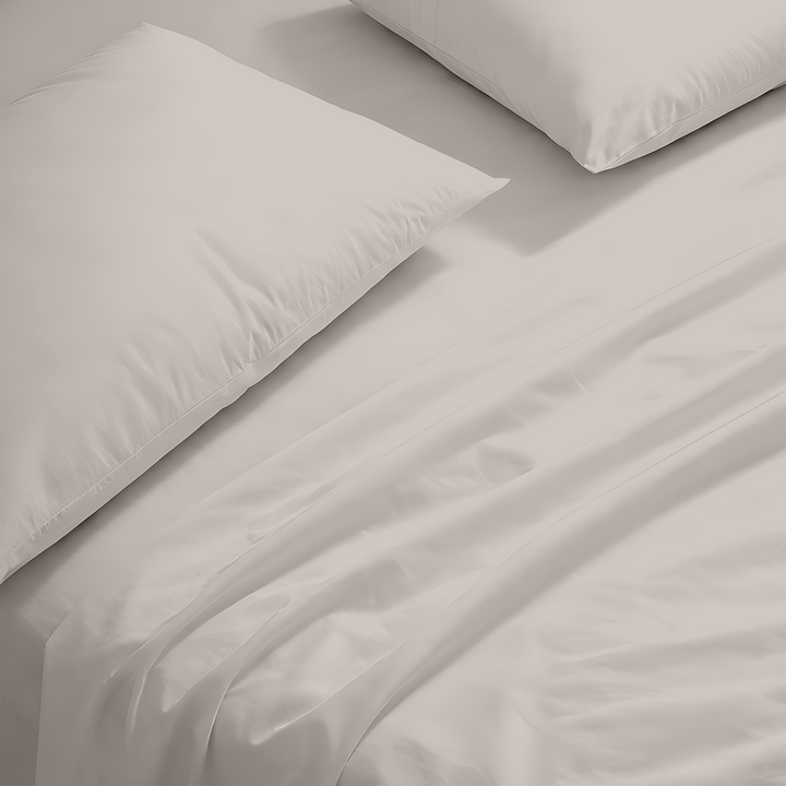 Luxury custom size 600 TC sheet set on bed