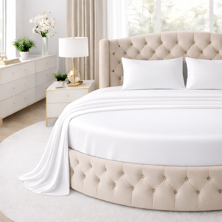 Serenity Bamboo Collection Round sheet set