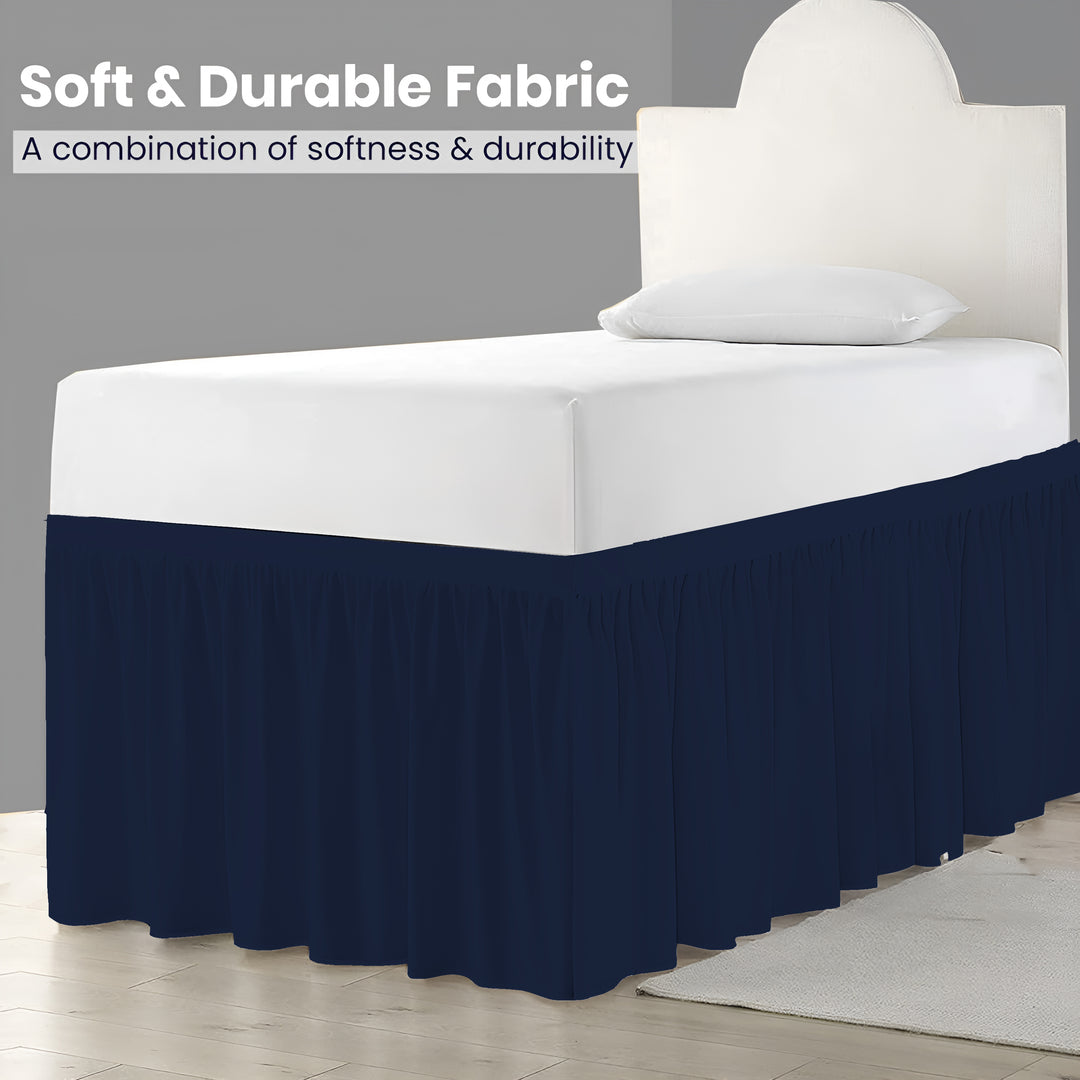 Ruffled Dorm Room Bed Skirt - Dorm Bedding