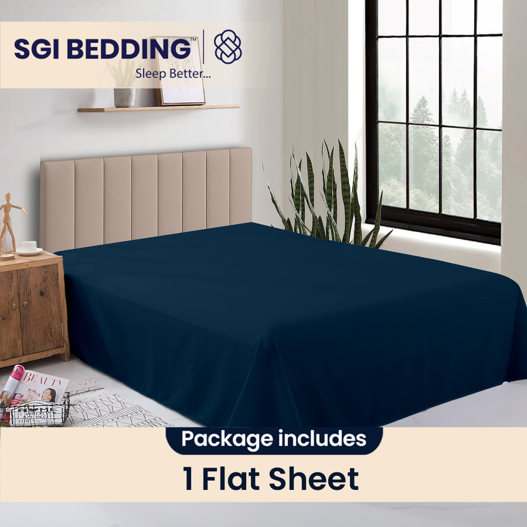 Bulk Microfiber Flat Bed Sheets – Hotel Flat Sheets 6 & 12 Pack