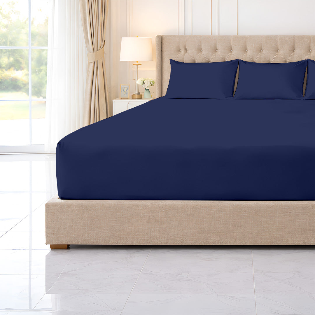 1000 TC oversize fitted sheet for Wyoming and Alaska King beds