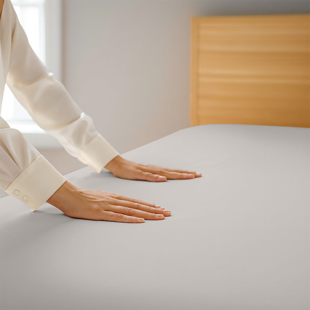 600 TC Emperor Size Sheet set 18" Deep Pocket Light Grey