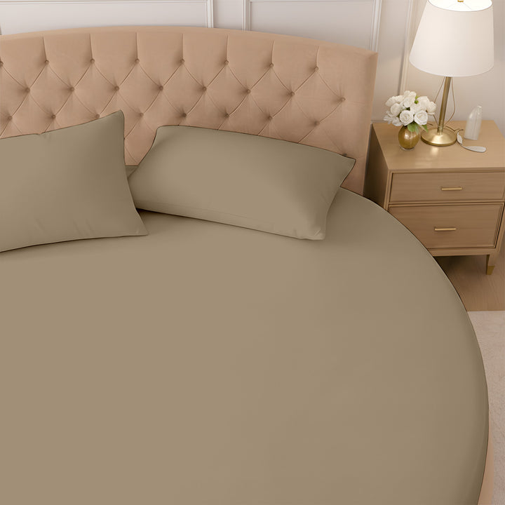 1000 Thread Count Cotton Round Fitted Sheet
