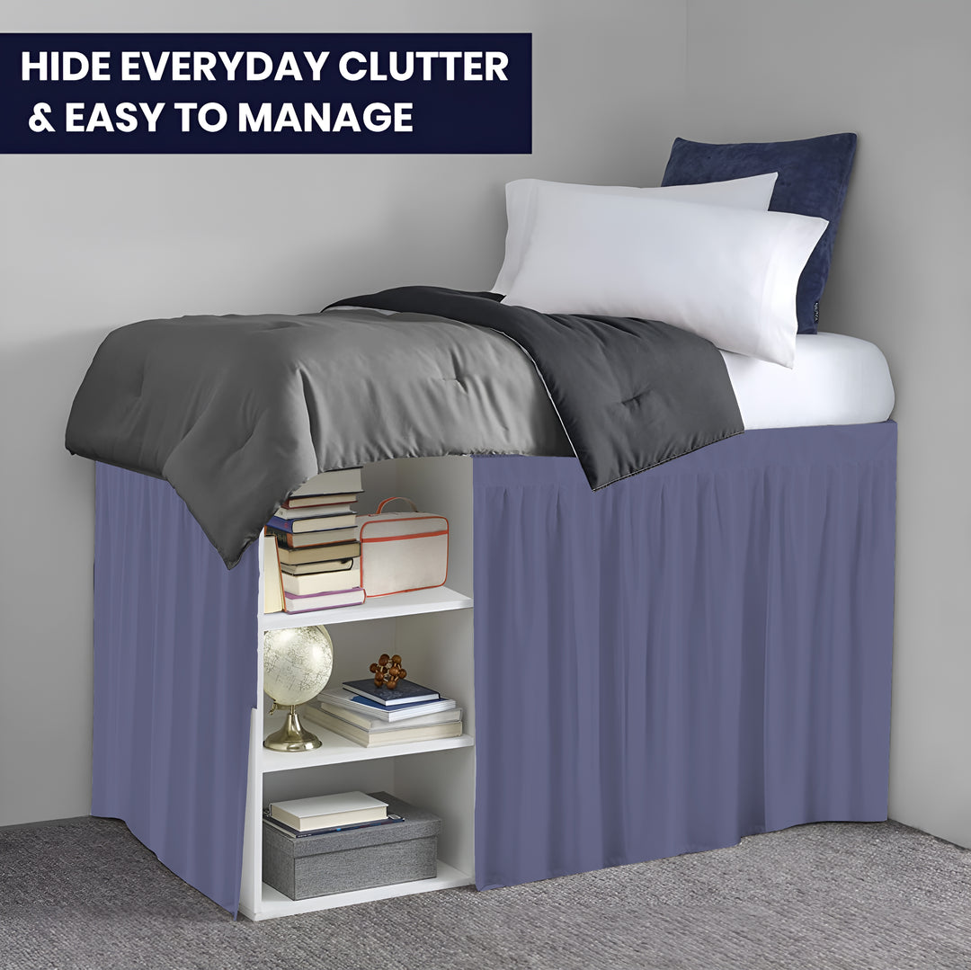 Ruffled Dorm Room Bed Skirt - Dorm Bedding