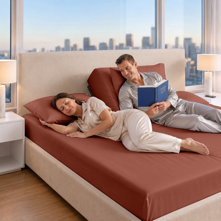 1000 Thread Count Cotton Top Split Fitted Sheet