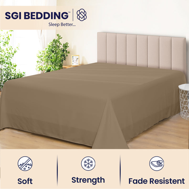 Bulk Microfiber Flat Bed Sheets – Hotel Flat Sheets 6 & 12 Pack