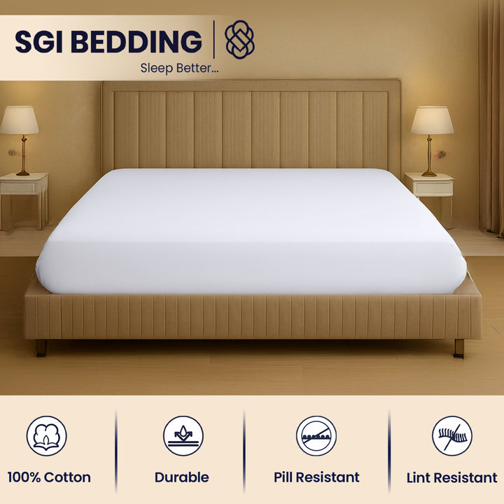 400 TC Fitted Sheet - Bulk Bed sheets