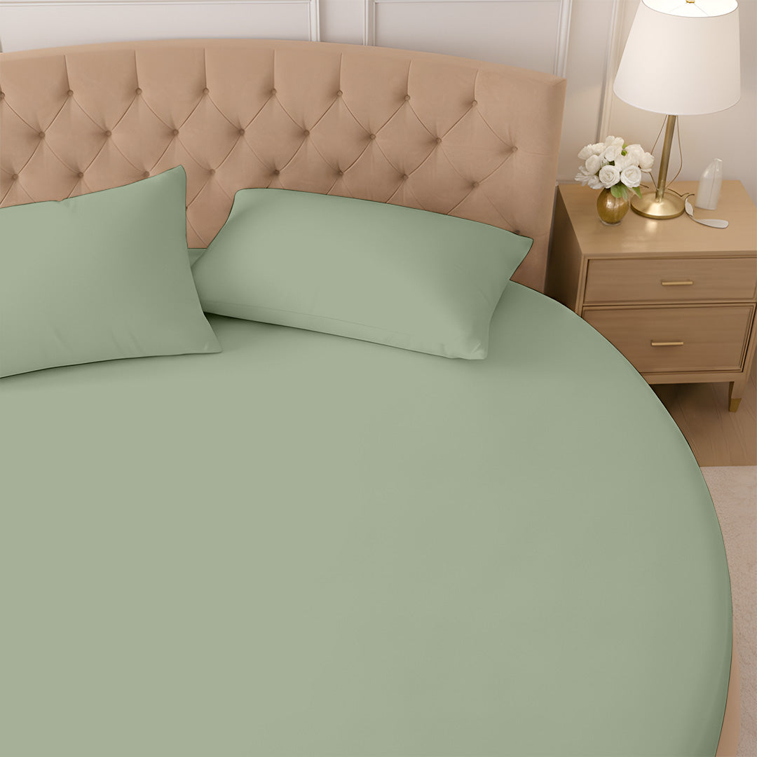 1000 Thread Count Cotton Round Fitted Sheet