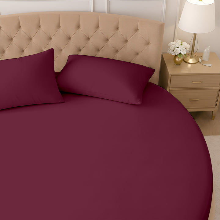 1000 Thread Count Cotton Round Fitted Sheet