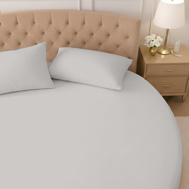 1000 Thread Count Cotton Round Fitted Sheet