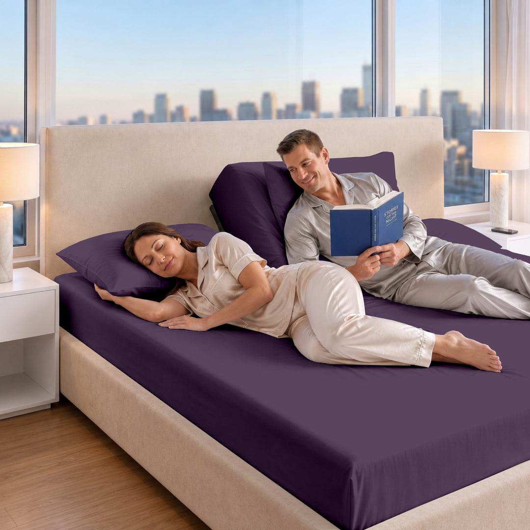 1000 Thread Count Cotton Top Split Fitted Sheet