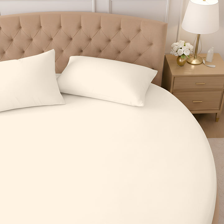 1000 Thread Count Cotton Round Fitted Sheet