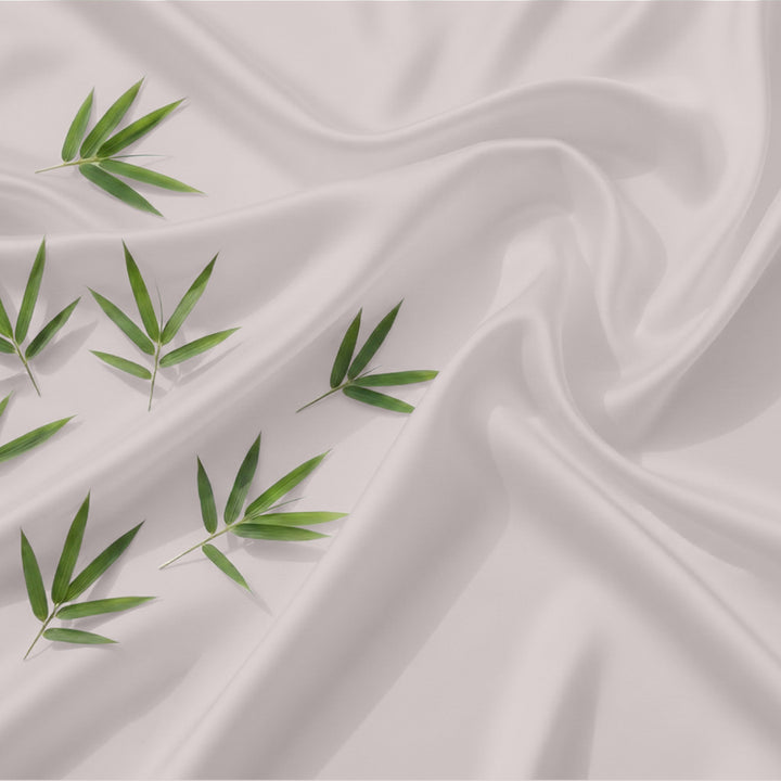 Close-up of bamboo fabric used in custom sheet set