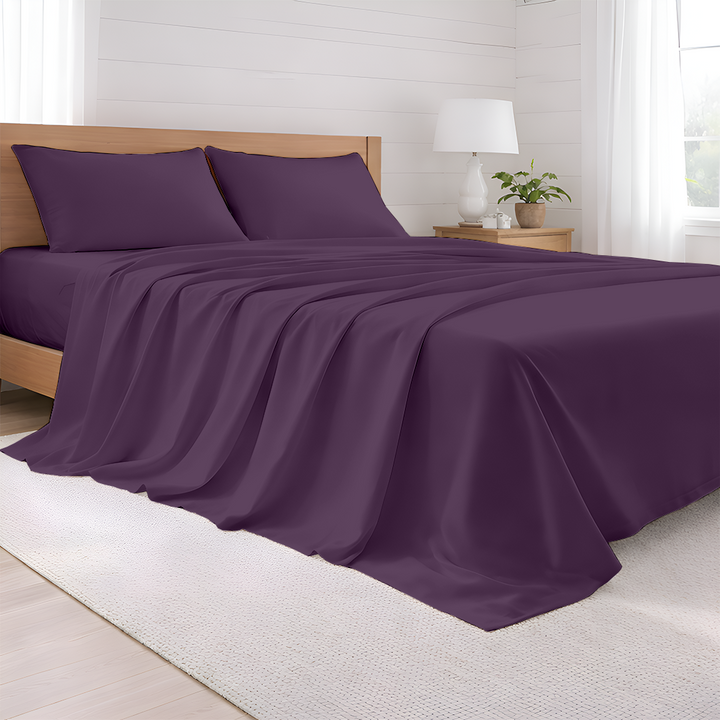 400 TC Egyptian Cotton Bulk Hotel Sheet Sets – Premium Hotel Bedding (6 & 12 Pack)