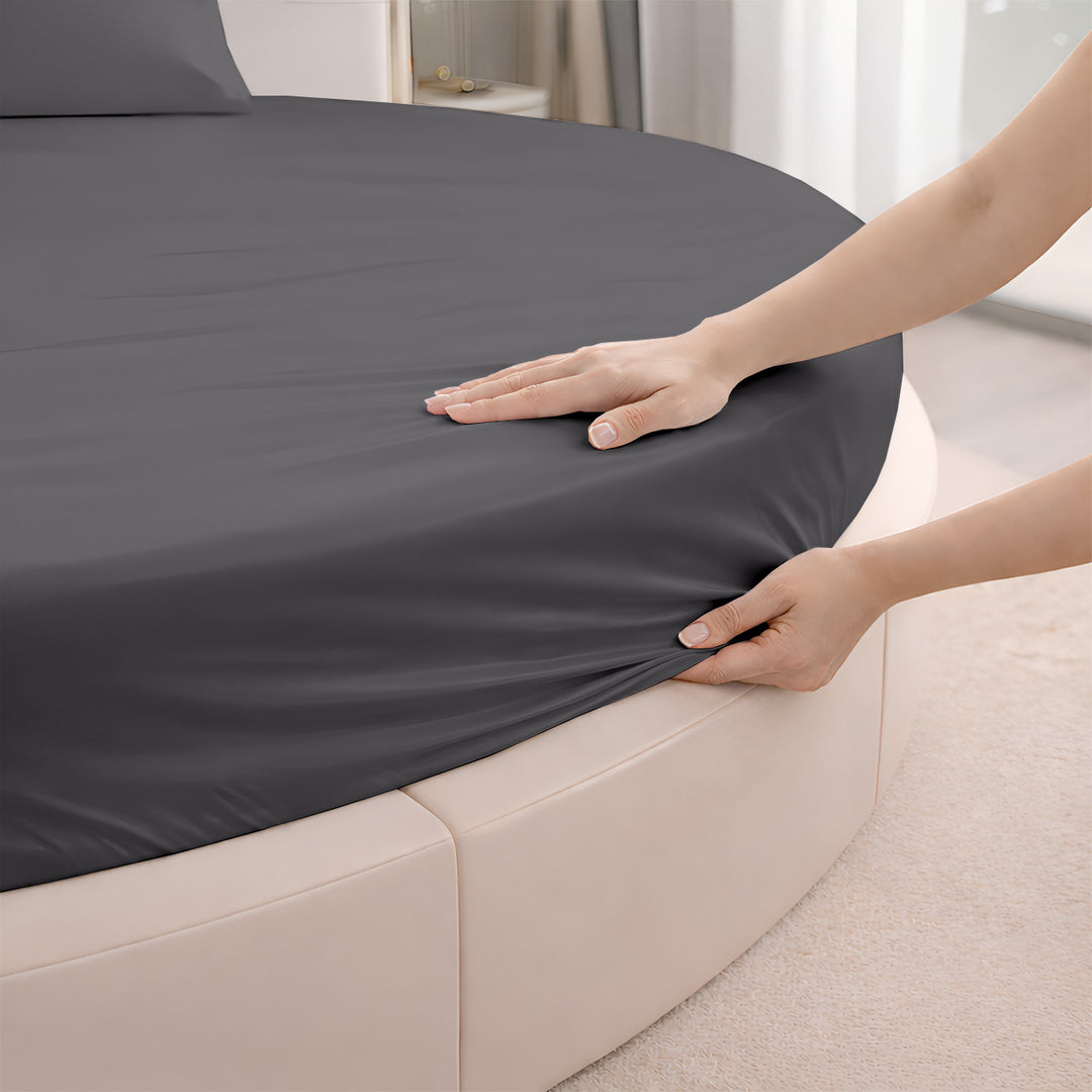 Serenity Bamboo Collection Round Fitted Sheet