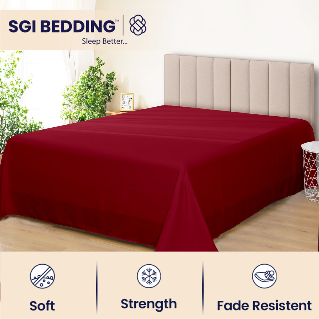 Bulk Microfiber Flat Bed Sheets – Hotel Flat Sheets 6 & 12 Pack