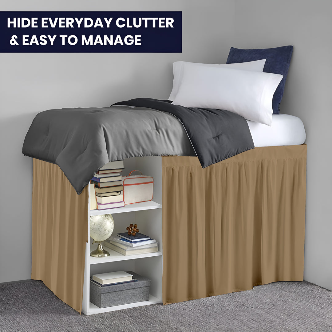 Ruffled Dorm Room Bed Skirt - Dorm Bedding