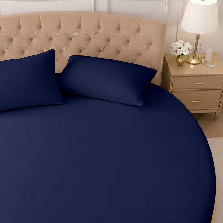 1000 Thread Count Cotton Round Fitted Sheet