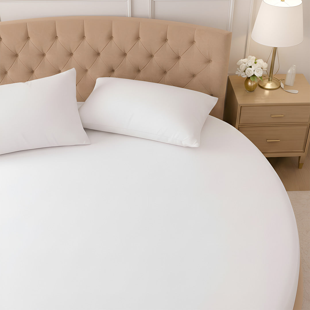 1000 Thread Count Cotton Round Fitted Sheet