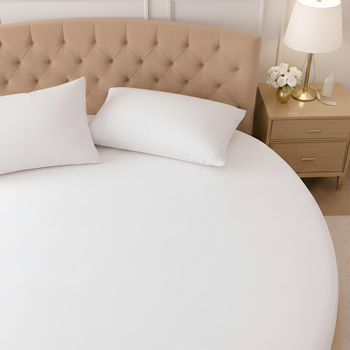 1000 Thread Count Cotton Round Fitted Sheet