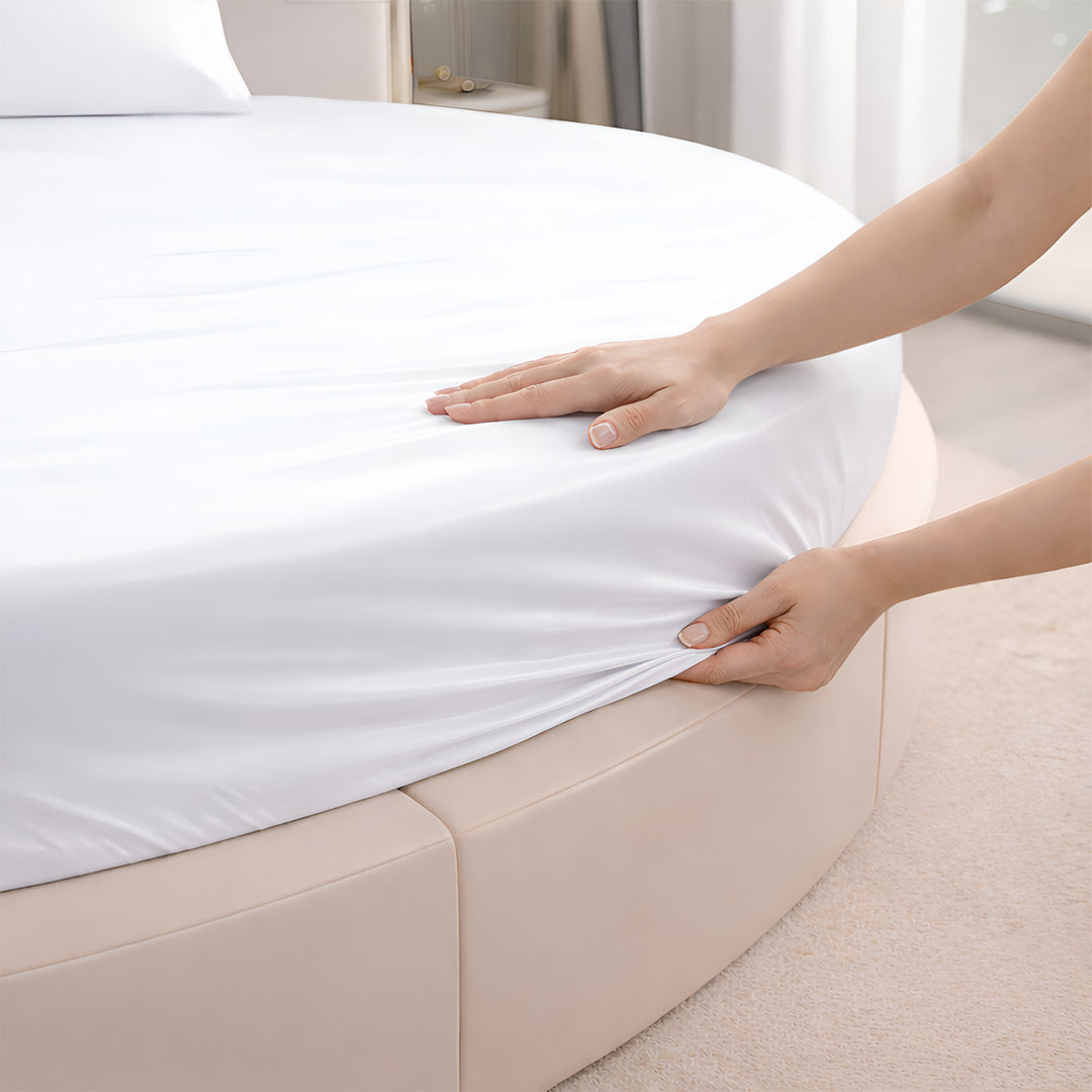 Serenity Bamboo Collection Round Fitted Sheet