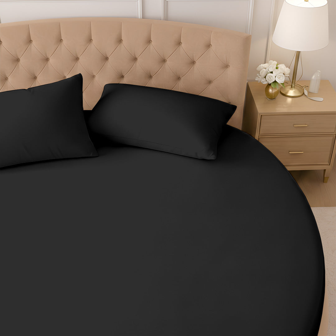 1000 Thread Count Cotton Round Fitted Sheet