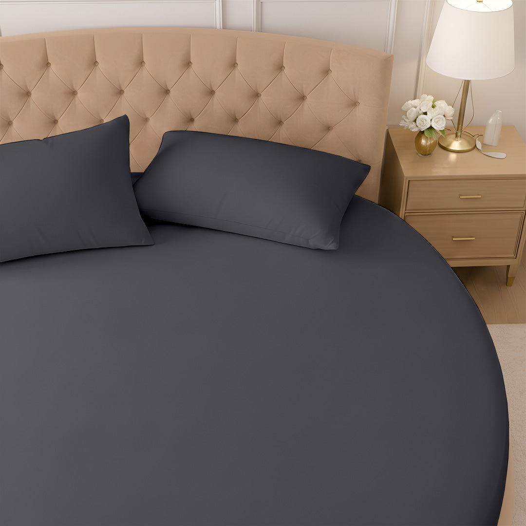 1000 Thread Count Cotton Round Fitted Sheet